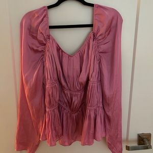 Pink Rouched / Flounce H&M Shirt / Blouse